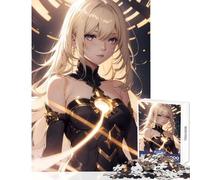 Puzzle da 1000 pezzi per adolescenti ragazza dai capelli dorati giocattoli per la decorazione della casa regali di Babbo Natale segreto gioco pratico aiuta a esercitare il cervello dimensioni 38x52cm