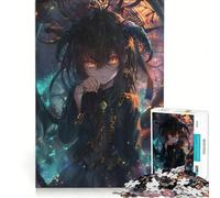 Puzzle da 1000 pezzi per adolescenti "Ragazza del Tempo" in stile anime, giocattolo educativo, decorazione per la casa, con poster abbinato e foglio di curiosità 38x52cm