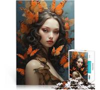 Puzzle da 1000 pezzi per adolescenti Ragazza farfalla Giocattoli educativi per l'apprendimento Giochi per famiglie Idee regalo 75x50cm