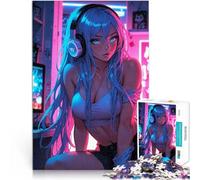 Puzzle da 1000 pezzi per adolescenti Ragazza gamer calda e sexy giochi divertenti per famiglie Migliorare l'amore tra le coppie 75x50cm