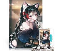 Puzzle da 1000 pezzi per adolescenti Ragazza gatto anime sexy carina Antistress Sfida difficile Gioco educativo per compleanno e Natale 38x26cm