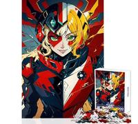 Puzzle da 1000 pezzi per adolescenti,ragazza in armatura cibernetica,decorazione per la casa,giocattoli,idee regalo,gioco educativo per compleanno,Natale,dimensioni 38x26cm