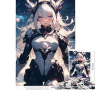 Puzzle da 1000 pezzi per adolescenti ragazza in armatura cibernetica giocattoli antistress idee regalo gioco pratico collezione di artisti belle arti dimensioni 38x26cm