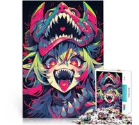 Puzzle da 1000 pezzi per adolescenti Ragazza mostro anime Allena il tuo cervello e le tue mani Gioco educativo per compleanno e Natale 38x26cm