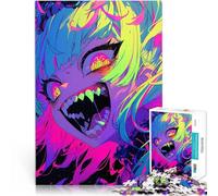 Puzzle da 1000 pezzi per adolescenti Ragazza mostro anime Per il divertimento in famiglia Decorazione murale Regali unici per compleanno e Natale 75x50cm