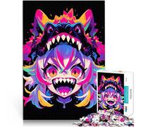 Puzzle da 1000 pezzi per adolescenti Ragazza mostro anime Sfida di gioco educativo giocattolo Migliorare l'amore tra le coppie 38x26cm