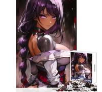 Puzzle da 1000 pezzi per adolescenti ragazza samurai anime dai capelli viola giocattoli per la decorazione della casa ottimo regalo per giochi rilassanti sfide educative dimensioni 38x52cm