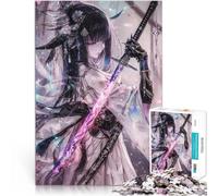 Puzzle da 1000 pezzi per adolescenti ragazza samurai Antistress Vacanza in patria Uccidere il tempo Migliorare l'amore tra le coppie 52x38cm