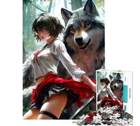 Puzzle da 1000 pezzi per adolescenti ragazza samurai delle scuole superiori ideale per compleanni Natale e divertimento in famiglia Gioco per famiglie dai 14 anni in su 38x52cm