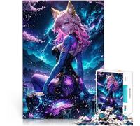 Puzzle da 1000 pezzi per adolescenti Ragazza Samurai Giappone Magico Giochi di relax Decorazione murale Regali unici per compleanno e Natale 75x50cm