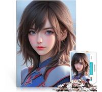 Puzzle da 1000 pezzi per adolescenti Ragazza soldato anime Giocattoli da gioco per regalo di famiglia con poster abbinato e foglio di quiz 52x38cm