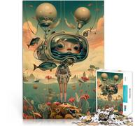 Puzzle da 1000 pezzi per adolescenti Ragazza spaziale vintage anime Giochi educativi fai da te Giocattoli per la decorazione della casa 38x26cm