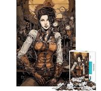 Puzzle da 1000 pezzi per adolescenti ragazza steampunk puzzle per adulti gioco rilassante per migliorare la memoria ideale per compleanni e Natale (dimensioni 38x52cm)