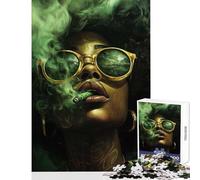 Puzzle da 1000 pezzi per adolescenti Ragazze che fumano cannabis Marijuana Donne Giocattoli antistress Regali di compleanno Gioco educativo Ogni pezzo è unico - dimensioni 38x26cm