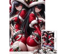 Puzzle da 1000 pezzi per adolescenti ragazze gemelle di Babbo Natale ragazza anime Waifu decorazione per la casa giocattoli ottimo regalo per giochi gioco pratico interessante riduzione dello stress