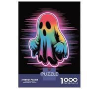 Puzzle Da 1000 Pezzi Per Adolescenti Rainbow Ghost with Neon Aura Puzzle Per Adolescenti Giocattoli Antistress Regalo Di Compleanno, Natale 70x50cm/1000pcs