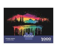 Puzzle Da 1000 Pezzi Per Adolescenti Rainbow Mountain Reflection Art Print Puzzle Per Adulti Gioco Pratico Regali Per Donne Regali Per Amici E Familiari 52x38cm/1000pcs