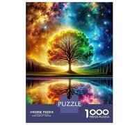 Puzzle Da 1000 Pezzi Per Adolescenti Rainbow Tree Cosmic Puzzle Per Adulti Gioco Pratico Decorazione Da Parete Offerta Come Regalo Per Tutta La Famiglia 70x50cm/1000pcs