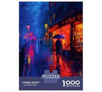 Puzzle Da 1000 Pezzi Per Adolescenti Rainy Night in Paris Puzzle Gioco Per Famiglie Regali Per Donne Divertimento A Casa Attività, 52x38cm/1000pcs