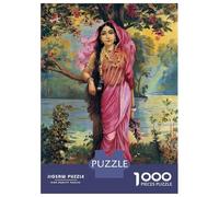 Puzzle Da 1000 Pezzi Per Adolescenti Raja Ravi Varma Vasantika Puzzle Per Adolescenti Gioco Rompicapo Regali Per Donne Attività Divertenti A Casa 38x26cm/1000pcs