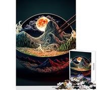 Puzzle da 1000 pezzi per adolescenti Ramen Cibo giapponese Decorazione per la casa Giocattoli Regali per donne Uomini Giochi divertenti Sfida educativa Dimensioni 38x52cm