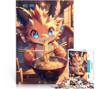 Puzzle da 1000 pezzi per adolescenti Ramen giapponese Baby Dragon Giocattolo educativo per l'apprendimento Regali di Babbo Natale segreto 38x26cm