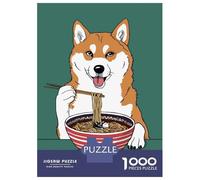 Puzzle Da 1000 Pezzi Per Adolescenti Ramen Shiba Inu Dog Puzzle Per Adulti Giochi Rilassanti Assemblaggio Di Modelli Regalo Di Compleanno, Regali, 52x38cm/1000pcs