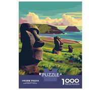 Puzzle Da 1000 Pezzi Per Adolescenti Rapa Nui National Park Chile Puzzle Per Adulti Gioco Pratico Regali Per Donne Interazione Genitore-figlio 70x50cm/1000pcs