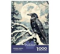 Puzzle Da 1000 Pezzi Per Adolescenti Raven And The Winter Moon Puzzle Per Adolescenti Gioco Rompicapo Regali Per Donne Attività Divertenti A Casa 38x26cm/1000pcs