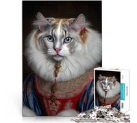 Puzzle da 1000 pezzi per adolescenti Razza di gatto American Curl Giocattoli antistress Decorazione murale Regali unici per compleanno e Natale 52x38cm