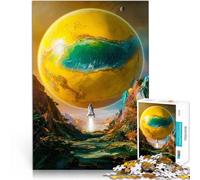 Puzzle da 1000 pezzi per adolescenti Razzo verso un pianeta Sfida di gioco educativo giocattolo Regalo di compleanno, regali, arte murale 52x38cm