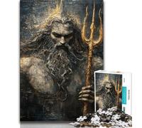 Puzzle da 1000 pezzi per adolescenti Re dell'oceano, allena il cervello e le mani, regalo di compleanno, regali, arte murale per età 14+ 38x26cm
