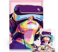 Puzzle da 1000 pezzi per adolescenti Realtà virtuale Difficile da completare ma divertente e umoristico Decorazioni e regali unici per la casa 38x26cm