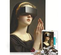 Puzzle da 1000 pezzi per adolescenti realtà virtuale preghiera giochi per famiglie divertenti e umoristici adatti per la decorazione della scrivania 38x52cm