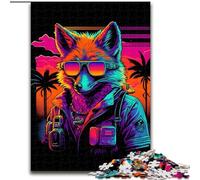 Puzzle da 1000 pezzi per adolescenti Red Fox Bomber Gangster, giocattoli educativi per l'apprendimento, giochi per famiglie, regali e compleanni unici (dimensioni 26x38cm)