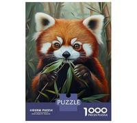 Puzzle Da 1000 Pezzi Per Adolescenti Red Panda Feast Puzzle Per Adulti Gioco Pratico Regali Per Donne Per Compleanno, Natale 52x38cm/1000pcs