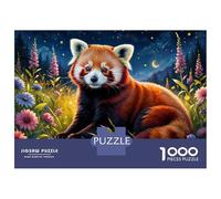 Puzzle Da 1000 Pezzi Per Adolescenti Red Panda Night Garden Puzzle Giocattolo Decorazione Da Parete Sfida Difficile Regalo Di Compleanno, Regali, 52x38cm/1000pcs