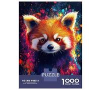 Puzzle Da 1000 Pezzi Per Adolescenti Red Panda Splash Art Puzzle Per Adolescenti Giochi Per Famiglie Sfida Difficile Regali Di Compleanno E Unici 70x50cm/1000pcs