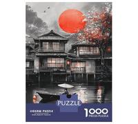 Puzzle Da 1000 Pezzi Per Adolescenti Red Sun, Cherry Blossoms Puzzle Per Adulti Gioco Per Famiglie Divertente E Spiritoso Regali Di Natale E Compleanno 52x38cm/1000pcs