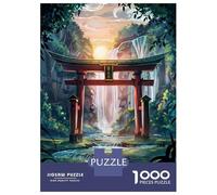 Puzzle Da 1000 Pezzi Per Adolescenti Red Torii Gate Forest Puzzle Per Adulti Giocattoli Antistress Regali Antistress Per Amici E Familiari 52x38cm/1000pcs