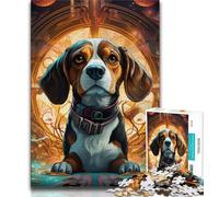 Puzzle da 1000 pezzi per adolescenti, regali a forma di cane meccanico, aiuta il cervello a esercitare i giocattoli avvincenti per coltivare la pazienza e migliorare la memoria, 38x26cm