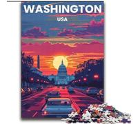 Puzzle da 1000 pezzi per adolescenti, regali a Washington DC, per 14+ anni, per divertimento in famiglia e serate di gioco, collezione di artisti, belle arti, 75x100cm