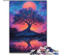 Puzzle da 1000 pezzi per adolescenti, regali Albero della vita, aiuta il cervello a esercitare, giocattoli avvincenti per coltivare la pazienza, decorazione da parete 26x38cm