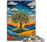 Puzzle da 1000 pezzi per adolescenti, regali Albero della vita, aiuta il cervello a esercitare, giocattoli avvincenti per coltivare la pazienza, un'opera d'arte 50x75cm