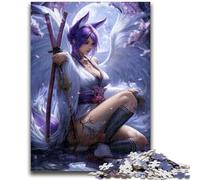 Puzzle da 1000 pezzi per adolescenti, regali Anime Fox Girl, gioco educativo, sfida, giocattolo, decorazione da parete, regali unici per compleanno e Natale, 50x75cm