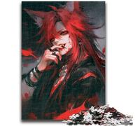 Puzzle da 1000 pezzi per adolescenti, regali Anime Fox Mask Girl, giocattolo educativo per l'apprendimento, ideale come regalo per tutta la famiglia, 26x38cm