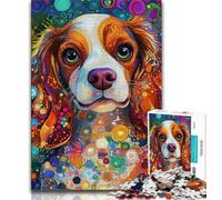 Puzzle da 1000 pezzi per adolescenti, regali artistici a tema cane, gioco per famiglie, antistress, sfida difficile, adatto alle coppie (38x26cm)