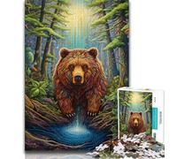 Puzzle da 1000 pezzi per adolescenti, regali artistici, animali, orsi, giocattoli, giochi educativi, antistress, decorazioni per la casa uniche e regali 50x75cm