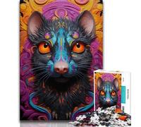 Puzzle da 1000 pezzi per adolescenti, regali artistici, animali, topi, giochi educativi, decorazioni per la casa, regali di compleanno, regali, arte murale 75x50cm