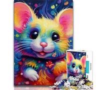 Puzzle da 1000 pezzi per adolescenti regali artistici animali topi puzzle per adulti giocattoli educativi per l'apprendimento giochi per famiglie regali unici per compleanni e feste 38x26cm